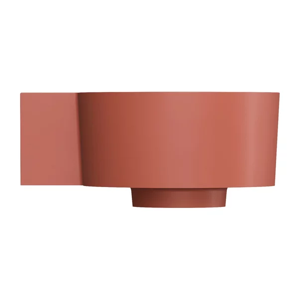 Lavoar suspendat Omnires Ovo M+ finisaj portocaliu mat 33.5 cm stanga [4]