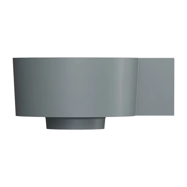 Lavoar suspendat Omnires Ovo M+ finisaj gri cenusa mat 33.5 cm dreapta [3]