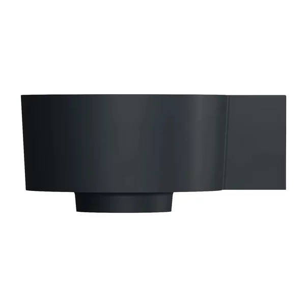 Lavoar suspendat Omnires Ovo M+ finisaj negru lava mat 33.5 cm dreapta [3]