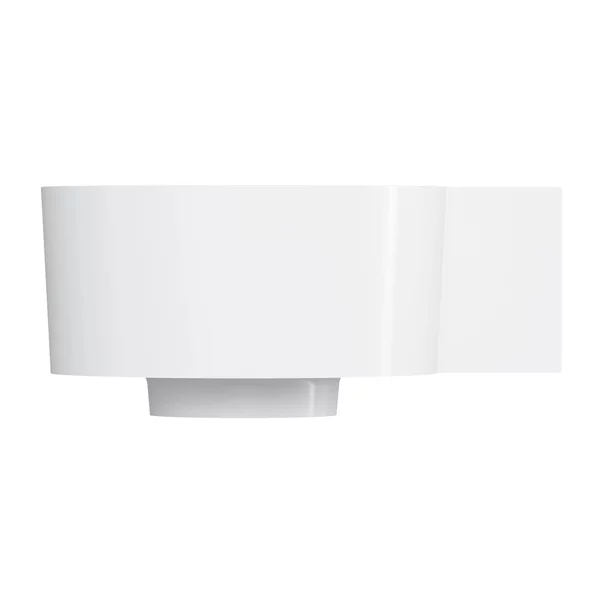 Lavoar suspendat Omnires Ovo M+ finisaj alb lucios 34 cm dreapta [3]