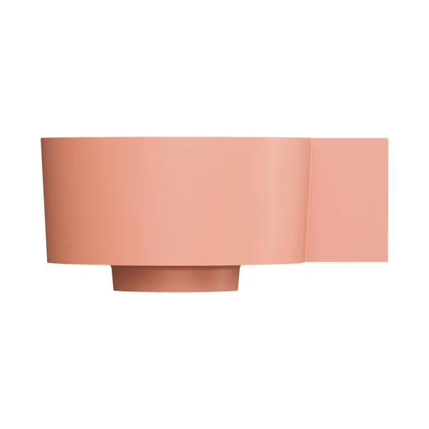 Lavoar suspendat Omnires Ovo M+ compozit coral mat 33x34 cm dreapta [3]