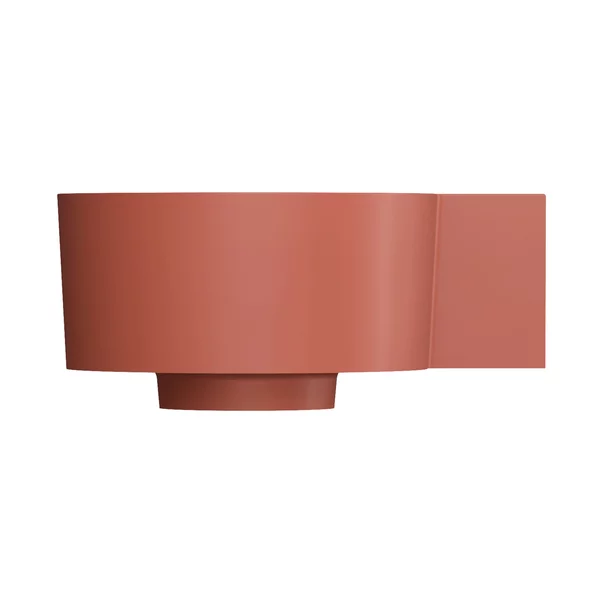 Lavoar suspendat Omnires Ovo M+ compozit terracotta mat 33x34 cm dreapta [4]