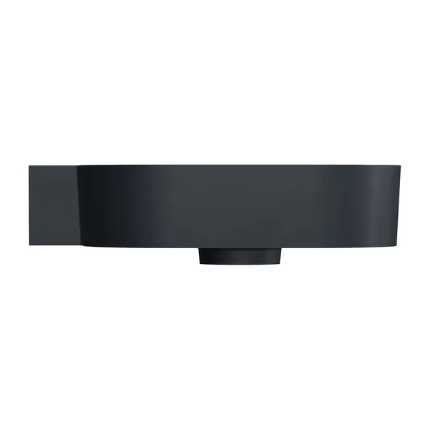 Lavoar suspendat Omnires Ovo M+ finisaj negru lava mat 55.5 cm stanga [4]