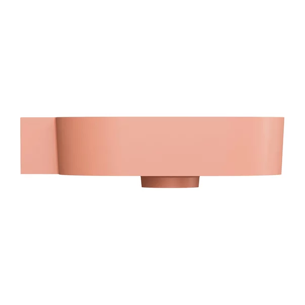 Lavoar suspendat Omnires Ovo M+ finisaj coral mat 55.5 cm stanga [5]
