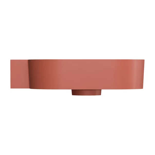 Lavoar suspendat Omnires Ovo M+ finisaj portocaliu mat 55.5 cm stanga [3]