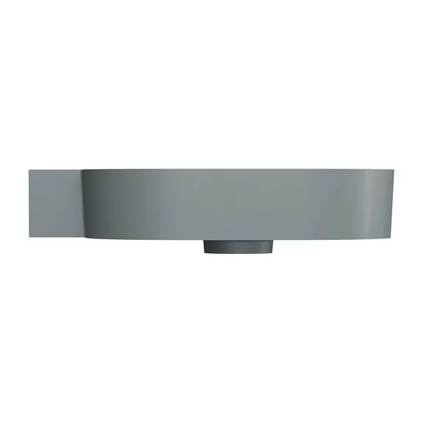 Lavoar suspendat Omnires Ovo M+ finisaj gri cenusa mat 64.5 cm stanga [3]