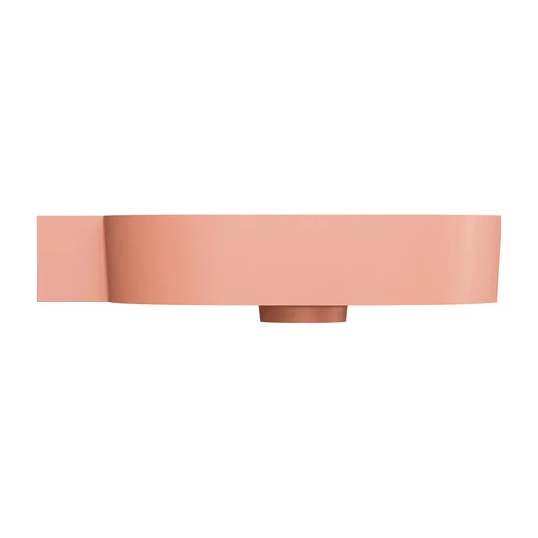 Lavoar suspendat Omnires Ovo M+ finisaj coral mat 64.5 cm stanga [4]