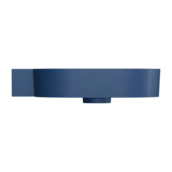 Lavoar suspendat Omnires Ovo M+ finisaj albastru inchis mat 64.5 cm stanga [2]