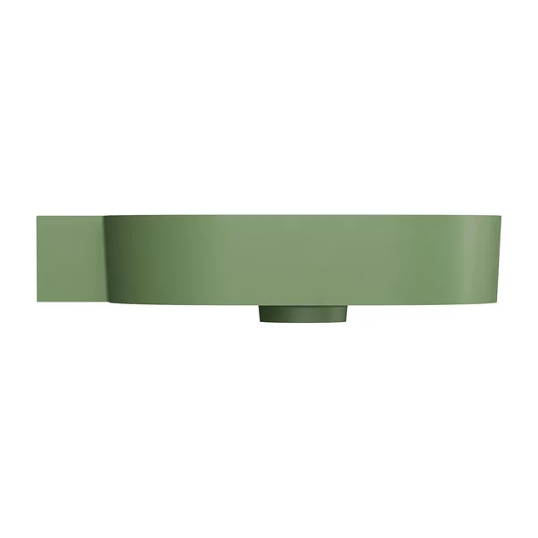 Lavoar suspendat Omnires Ovo M+ finisaj verde mat 64.5 cm stanga [4]