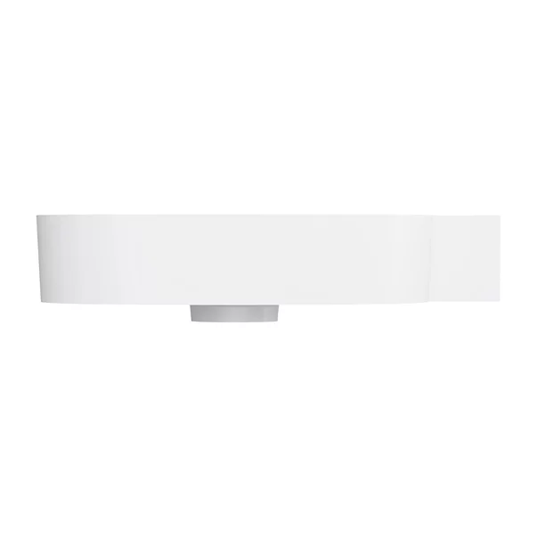 Obiecte Sanitare - Lavoar suspendat Omnires Ovo M+ finisaj alb mat 64.5 cm dreapta