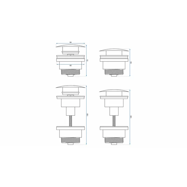 Pachet lavoar pe blat Omnires Ovo M+ alb 55 cm, baterie lavoar Hansgrohe Vernis Blend crom si ventil lavoar Click-Clack crom [8]