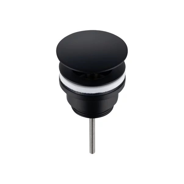 Pachet lavoar pe blat Omnires Ovo M+ alb 55 cm, baterie lavoar Hansgrohe Vernis Blend negru si ventil lavoar Click-Clack D negru [3]