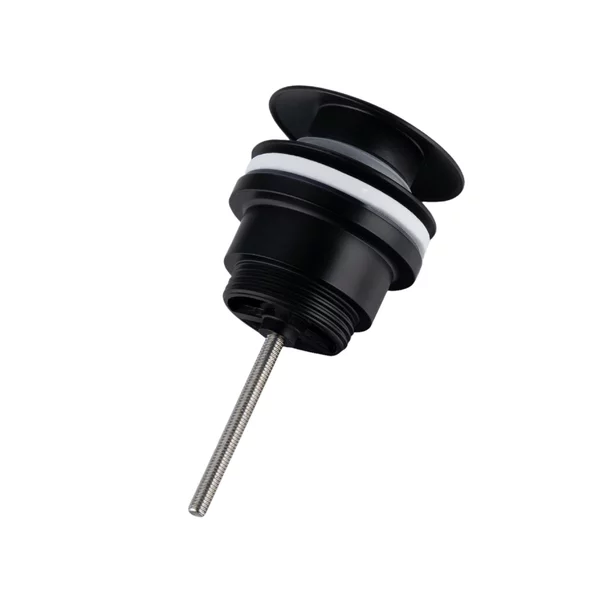 Pachet lavoar pe blat Omnires Ovo M+ alb 55 cm, baterie lavoar Hansgrohe Vernis Blend negru si ventil lavoar Click-Clack D negru [6]