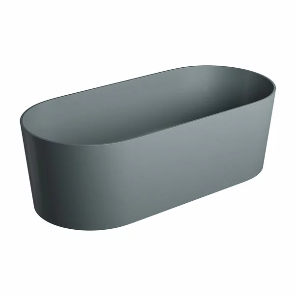 Cada freestanding Omnires Ovo M+ gri cenusiu 160x75 cm [1]