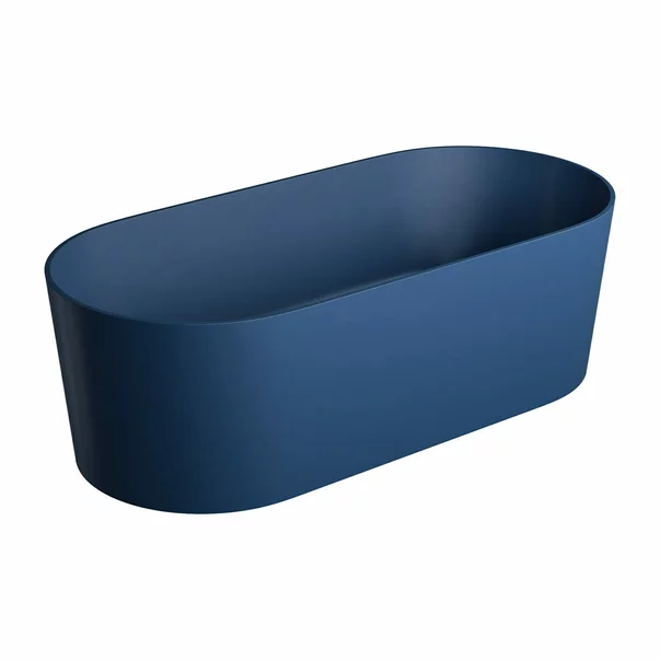 Cada freestanding Omnires Ovo M+ albastru inchis 160x75 cm [1]