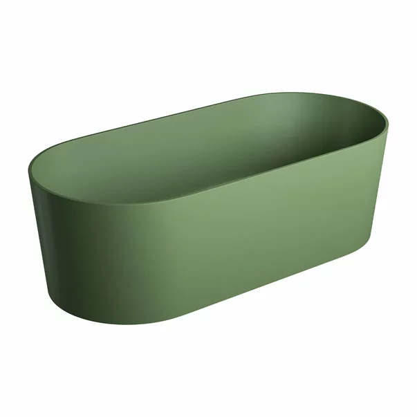 Cada freestanding Omnires Ovo M+ olive 160x75 cm [1]