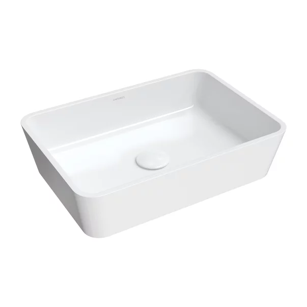 Obiecte Sanitare - Lavoar pe blat Omnires Parma M+ alb
