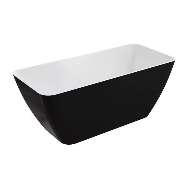 Cada freestanding Omnires Parma M+ alb/negru  159x71 cm [1]