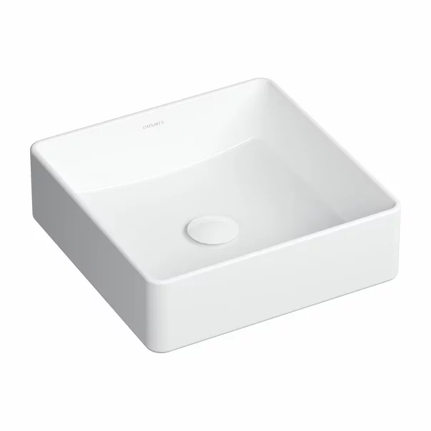 Lavoar pe blat Omnires Pasadena alb 36 cm [1]