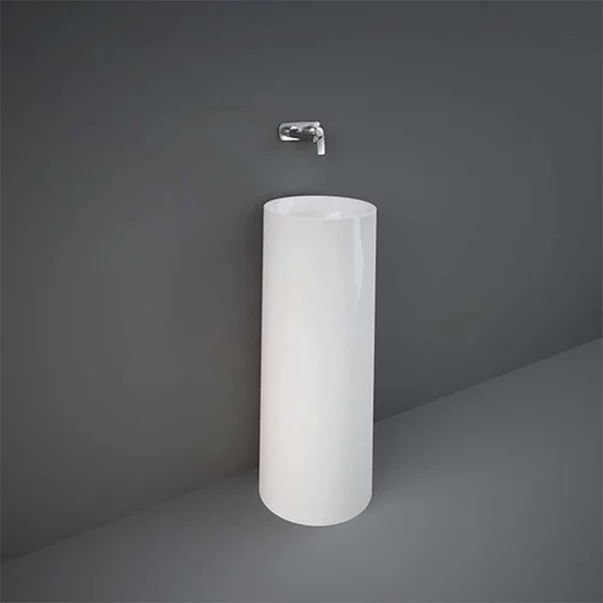 Lavoar freestanding Rak Ceramics Petit rotund 36 cm alb [2]