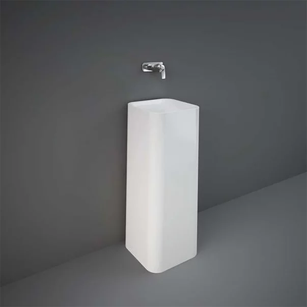 Lavoar freestanding Rak Ceramics Petit patrat 36 cm alb [2]