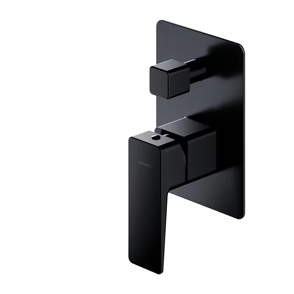 Baterie cada - dus incastrata Omnires Parma negru cu corp ingropat [1]