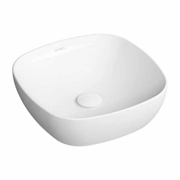 Lavoar pe blat Omnires Portland alb 37 cm [1]