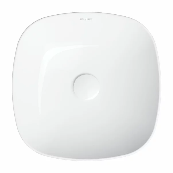 Lavoar pe blat Omnires Portland alb 37 cm [2]
