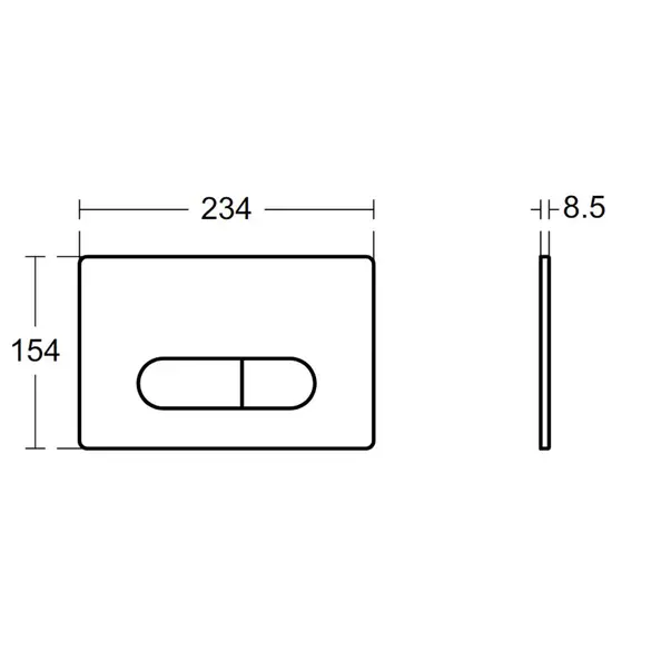 Clapeta de actionare Ideal Standard Prosys Oleas SmartFlush M2 [3]