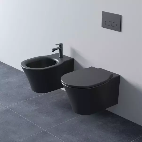 Set rezervor WC cu cadru Ideal Standard ProSys si clapeta Oleas M1 negru mat [2]