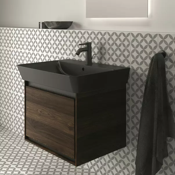 Dulap suspendat pentru lavoar lemn inchis Ideal Standard Connect Air Cube 53.5 cm [3]