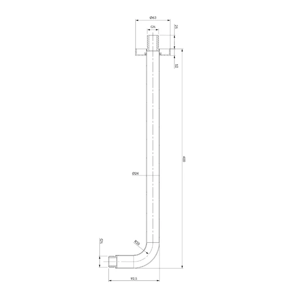 Brat de dus Omnires cu montare pe perete 40 cm [2]