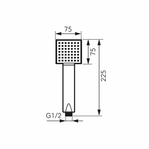 Para de dus Ferro Squerto negru mat 1 tip de jet [2]