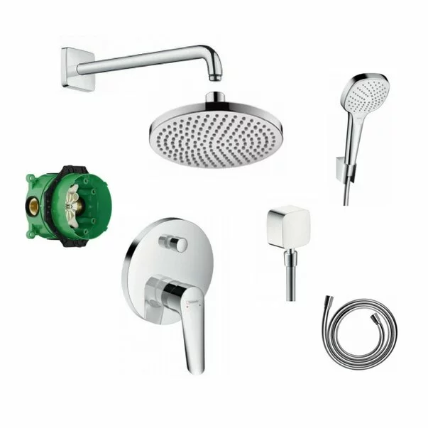 Sisteme de dus incastrate - Sistem de dus incastrat Hansgrohe Logis E Croma Select crom lucios