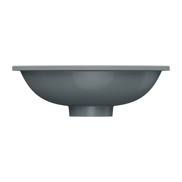 Lavoar sub blat Omnires Shell M+ finisaj gri cenusa mat 45 cm [4]