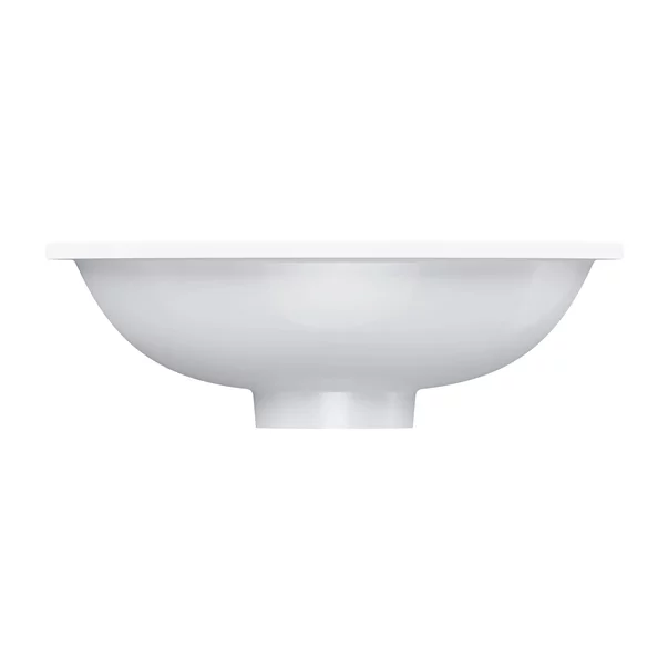 Lavoar sub blat Omnires Shell M+ finisaj alb lucios 45 cm [6]