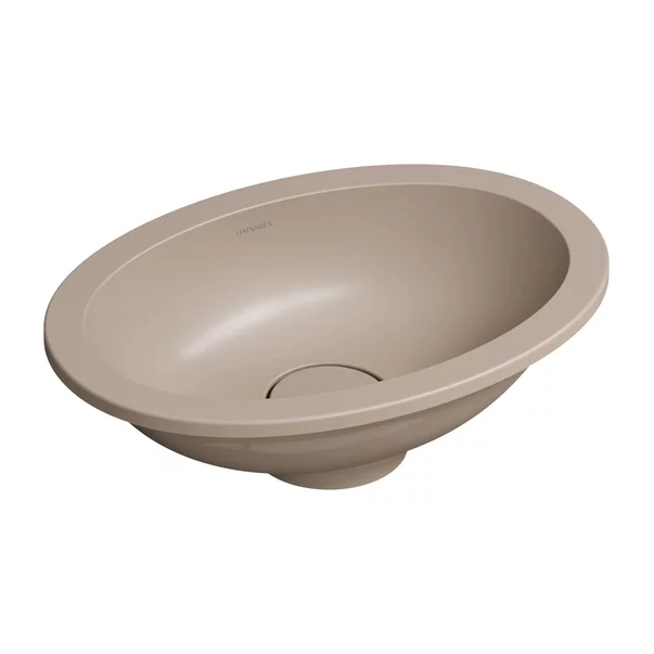 Obiecte Sanitare - Lavoar sub blat Omnires Shell M+ finisaj dune bej mat 45 cm