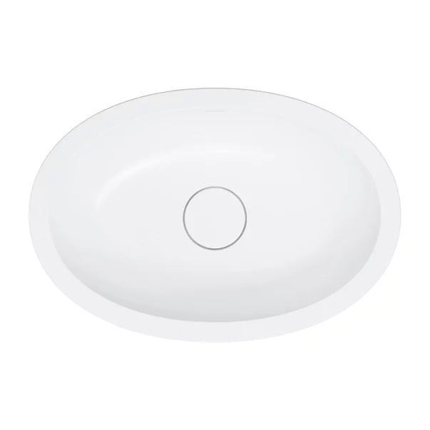 Lavoar sub blat Omnires Shell M+ finisaj alb mat 55 cm [6]