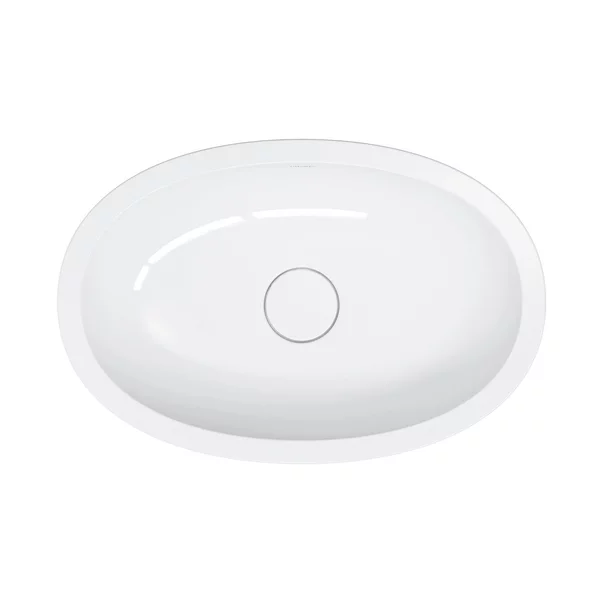 Lavoar sub blat Omnires Shell M+ compozit alb lucios 54x34 cm [1]