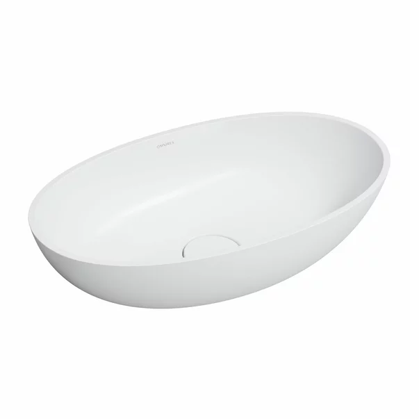 Lavoar pe blat Omnires Shell M+ alb mat [1]