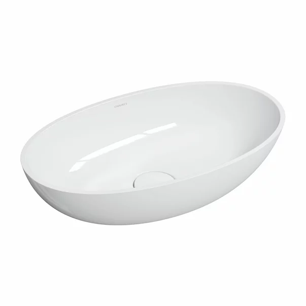 Lavoar pe blat Omnires Shell M+ alb [2]