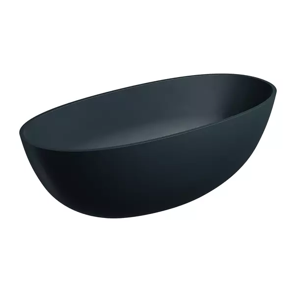 Cada freestanding Omnires Shell M+ negru mat 160x75 cm [1]