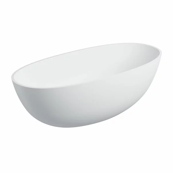 Cada freestanding Omnires Shell M+ alb mat 160x75 cm [1]