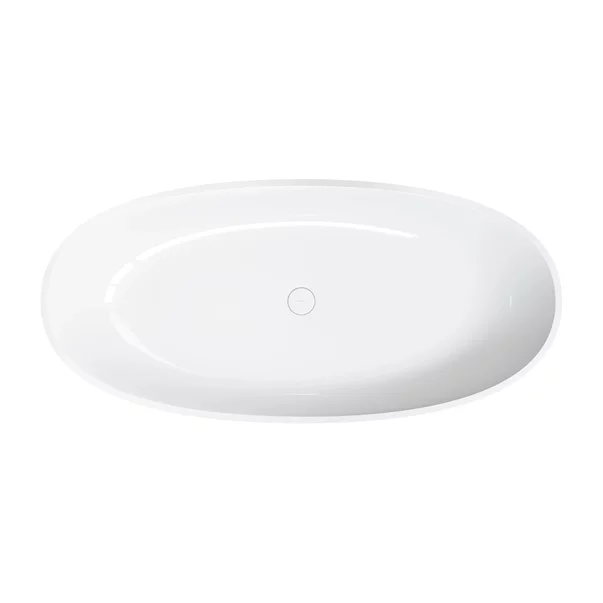 Cada freestanding compozit Omnires Shell M+ finisaj alb lucios 160x75 cm [2]