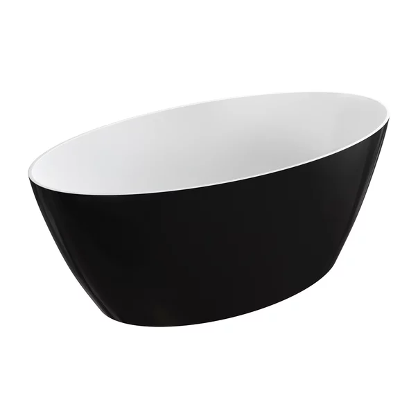 Cada freestanding Omnires Siena M+ alb/negru  161x81 cm [2]