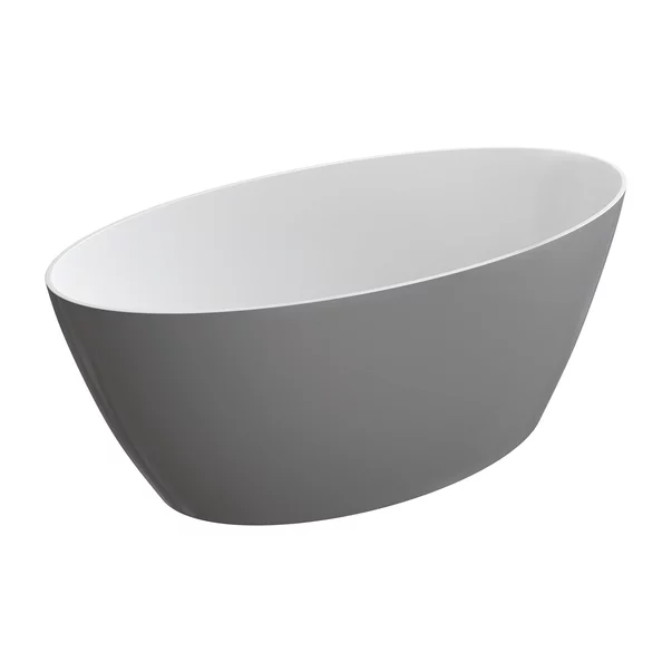 Cada freestanding Omnires Siena M+ alb/gri  161x81 cm [1]