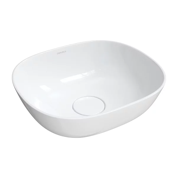 Obiecte Sanitare - Lavoar pe blat Omnires Silk M+ alb