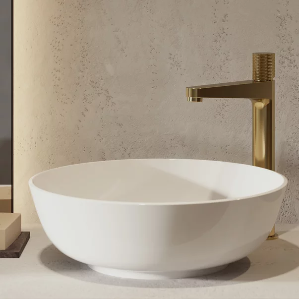 Lavoar pe blat Omnires Silk M+ alb 40 cm [1]