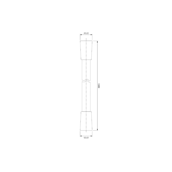 Furtun de dus Omnires Silver 150 cm argintiu [3]