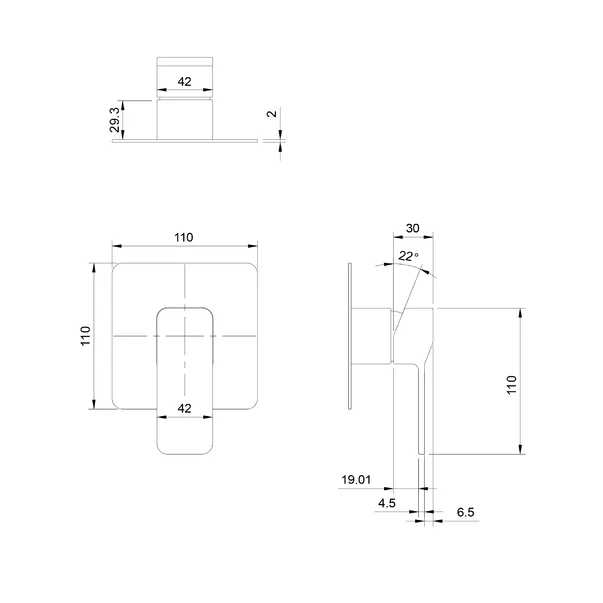 Baterie dus incastrata Omnires Slide grafit cu corp ingropat [2]